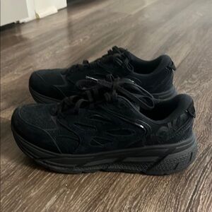 HOKA Clifton L Black Suede